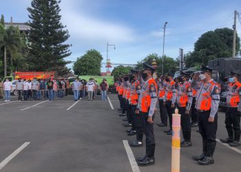 Polres Tanggamus Apel Gabungan