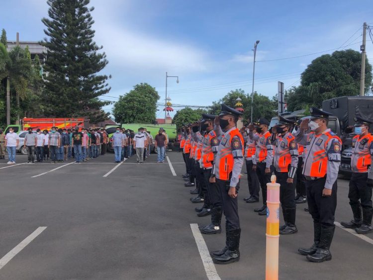 Polres Tanggamus Apel Gabungan