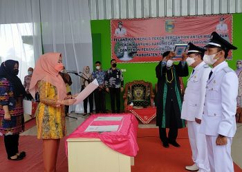 Pelantikan Kepala Pekon PAW, tanggamus.lappung.com