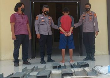 Pencuri Besi Guardrail di Kota Agung, tanggamus.lappung.com