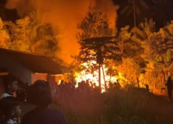 Kebakaran Rumah di Pekon Banjar Manis