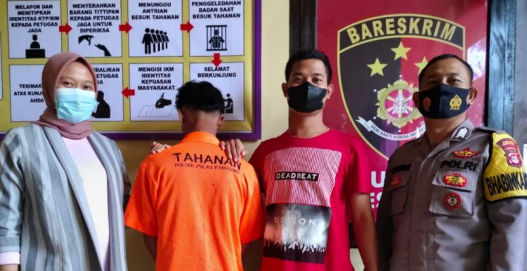 Polsek Pulau Panggung Tangkap Pencuri Ponsel
