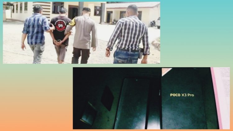 Polsek Talang Padang Tangkap Pencuri Ponsel