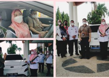 Bupati Tanggamus Test Drive Mobil Listrik Hyundai