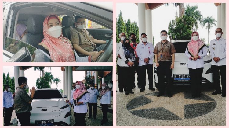 Bupati Tanggamus Test Drive Mobil Listrik Hyundai