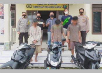 Polsek Pugung Ringkus Pelaku Curanmor dan Penadah