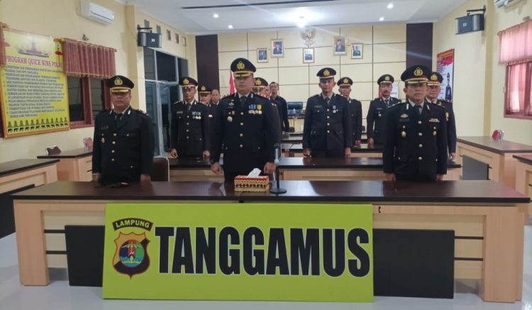 Polres Tanggamus Ikuti Upacara Hari Lahir Pancasila