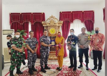 Kujungan Danlanal Lampung