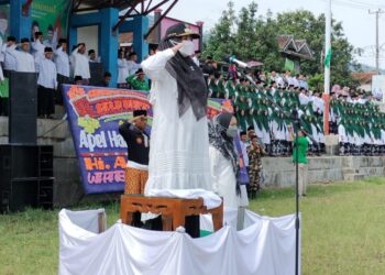 Upacara Hari Santri di Tanggamus