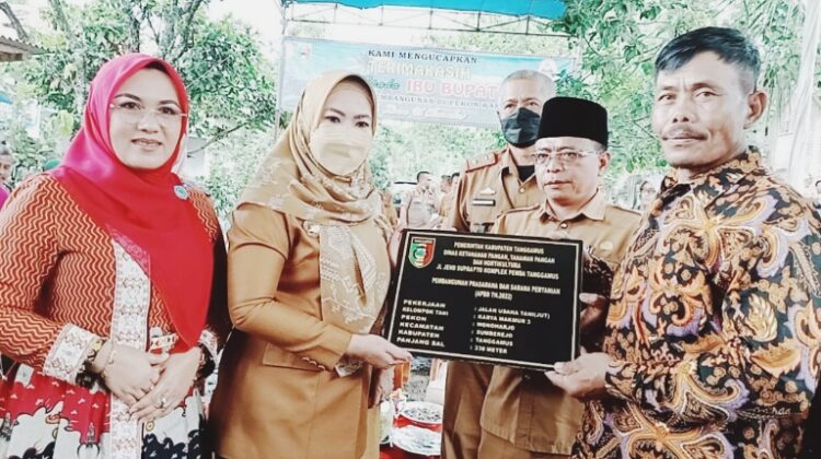 Peresmian Jalan Usaha Tani di Pekon Wonoharjo