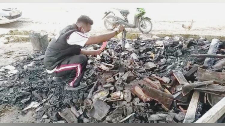 Kebakaran Bengkel Motor di Pugung