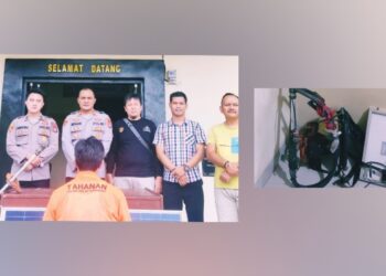 Pencuri Panel Surya di Air Naningan